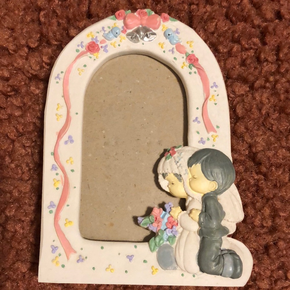 Vintage Precious Moments Wedding Photo Frame